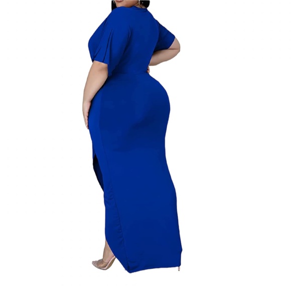 Women’s Slit Maxi Dress - Picture 2 of 5